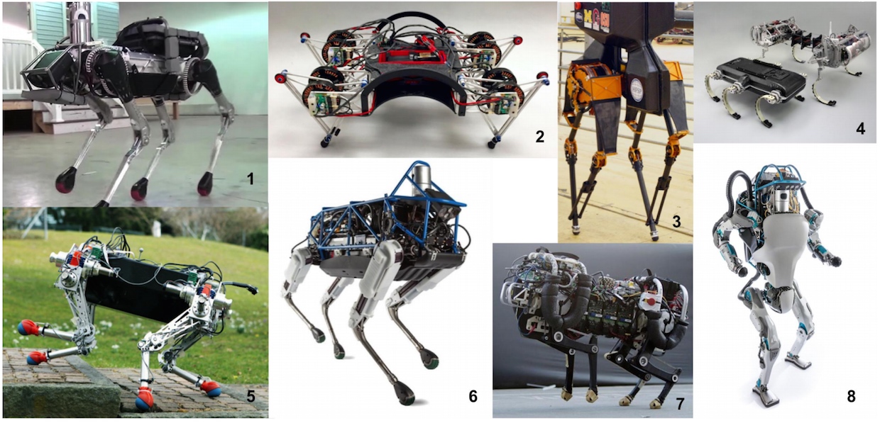 Different Legged Robots